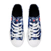 Chicago Cubs MLB Womens Low Top Tie-Dye Canvas Shoe