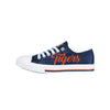 Auburn Tigers NCAA Womens Color Glitter Low Top Canvas Shoes