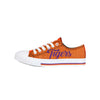 Clemson Tigers NCAA Womens Color Glitter Low Top Canvas Shoes