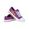 LSU Tigers NCAA Womens Color Glitter Low Top Canvas Shoes