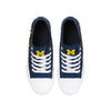 Michigan Wolverines NCAA Womens Color Glitter Low Top Canvas Shoes