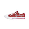 Ohio State Buckeyes NCAA Womens Color Glitter Low Top Canvas Shoes
