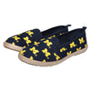 Michigan Wolverines NCAA Womens Canvas Espadrille Shoes