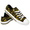 Iowa Hawkeyes NCAA Womens Low Top Repeat Print Canvas Shoes