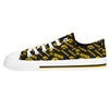 Iowa Hawkeyes NCAA Womens Low Top Repeat Print Canvas Shoes