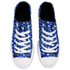 Kentucky Wildcats NCAA Womens Low Top Repeat Print Canvas Shoes