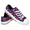 LSU Tigers NCAA Womens Low Top Repeat Print Canvas Shoes