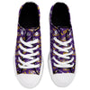 LSU Tigers NCAA Womens Low Top Repeat Print Canvas Shoes