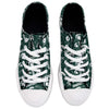 Michigan State Spartans NCAA Womens Low Top Repeat Print Canvas Shoes