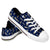 Navy Midshipmen NCAA Womens Low Top Repeat Print Canvas Shoes