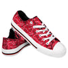Texas Tech Red Raiders NCAA Womens Low Top Repeat Print Canvas Shoes
