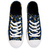 West Virginia Mountaineers NCAA Womens Low Top Repeat Print Canvas Shoes