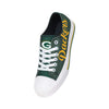 Green Bay Packers NFL Womens Color Glitter Low Top Canvas Shoes