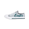 Philadelphia Eagles NFL Womens Color Glitter Low Top Canvas Shoes