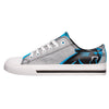 Carolina Panthers NFL Womens Glitter Low Top Canvas Shoes