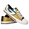 Green Bay Packers NFL Womens Glitter Low Top Canvas Shoes