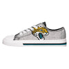 Jacksonville Jaguars NFL Womens Glitter Low Top Canvas Shoes