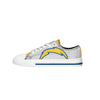 Los Angeles Chargers NFL Womens Glitter Low Top Canvas Shoes