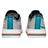Miami Dolphins NFL Womens Glitter Low Top Canvas Shoes