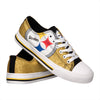 Pittsburgh Steelers NFL Womens Glitter Low Top Canvas Shoes
