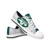 New York Jets NFL Womens Glitter Low Top Canvas Shoes
