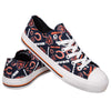 Chicago Bears NFL Womens Low Top Repeat Print Canvas Shoes