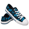 Carolina Panthers NFL Womens Low Top Repeat Print Canvas Shoes