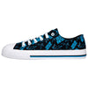 Carolina Panthers NFL Womens Low Top Repeat Print Canvas Shoes
