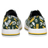 Green Bay Packers NFL Womens Low Top Repeat Print Canvas Shoes