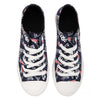 New England Patriots NFL Womens Low Top Repeat Print Canvas Shoes