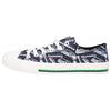 Seattle Seahawks NFL Womens Low Top Repeat Print Canvas Shoes