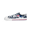 New England Patriots NFL Womens Low Top Tie-Dye Canvas Shoes