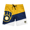 Milwaukee Brewers MLB Mens Color Dive Boardshorts