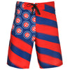Chicago Cubs MLB Mens Diagonal Flag Board Shorts