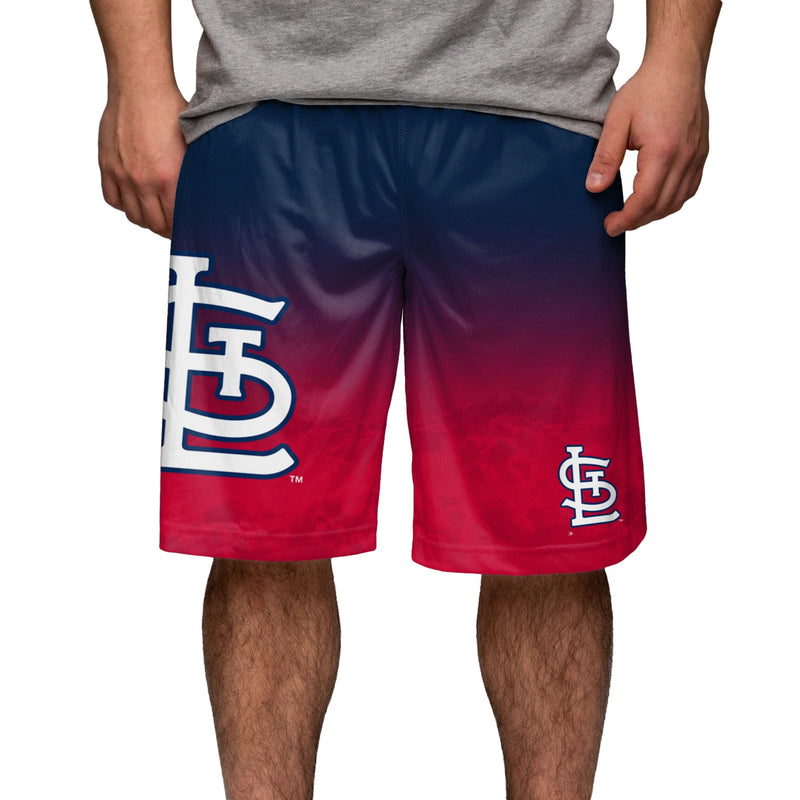 St Louis Cardinals MLB Mens Gradient Big Logo Training Shorts