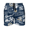 New York Yankees MLB Mens Logo Rush Swimming Trunks