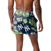 New York Yankees MLB Mens Floral Slim Fit 5.5" Swimming Suit Trunks