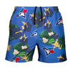 Toronto Blue Jays MLB Mens Floral Slim Fit 5.5" Swimming Suit Trunks