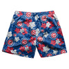 Chicago Cubs MLB Mens Hibiscus Slim Fit 5.5" Swimming Trunks
