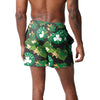 Boston Celtics NBA Mens Floral Slim Fit 5.5" Swimming Suit Trunks
