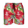 Houston Rockets NBA Mens Floral Slim Fit 5.5" Swimming Suit Trunks