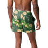 Milwaukee Bucks NBA Mens Floral Slim Fit 5.5" Swimming Suit Trunks
