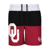 Oklahoma Sooners NCAA Mens 3 Stripe Big Logo Swimming Trunks