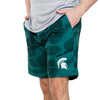 Michigan State Spartans NCAA Mens Nightcap Camo Walking Shorts