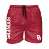 Oklahoma Sooners NCAA Mens Solid Wordmark 5.5" Swimming Trunks