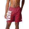 Alabama Crimson Tide NCAA Mens Solid Wordmark Traditional Swimming Trunks
