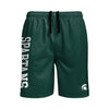 Michigan State Spartans NCAA Mens Solid Wordmark Traditional Swimming Trunks