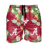 Alabama Crimson Tide NCAA Mens Floral Slim Fit 5.5" Swimming Suit Trunks