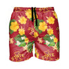 Iowa State Cyclones NCAA Mens Floral Slim Fit 5.5" Swimming Suit Trunks