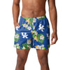 Kentucky Wildcats NCAA Mens Floral Slim Fit 5.5" Swimming Suit Trunks